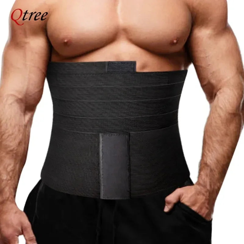 Men Waist trainer. Black. Waist Slimmer