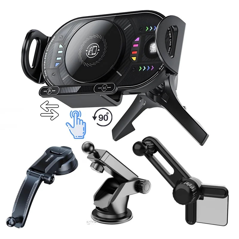 15W Universal Wireless Car Phone Holder. Multiple Variants.