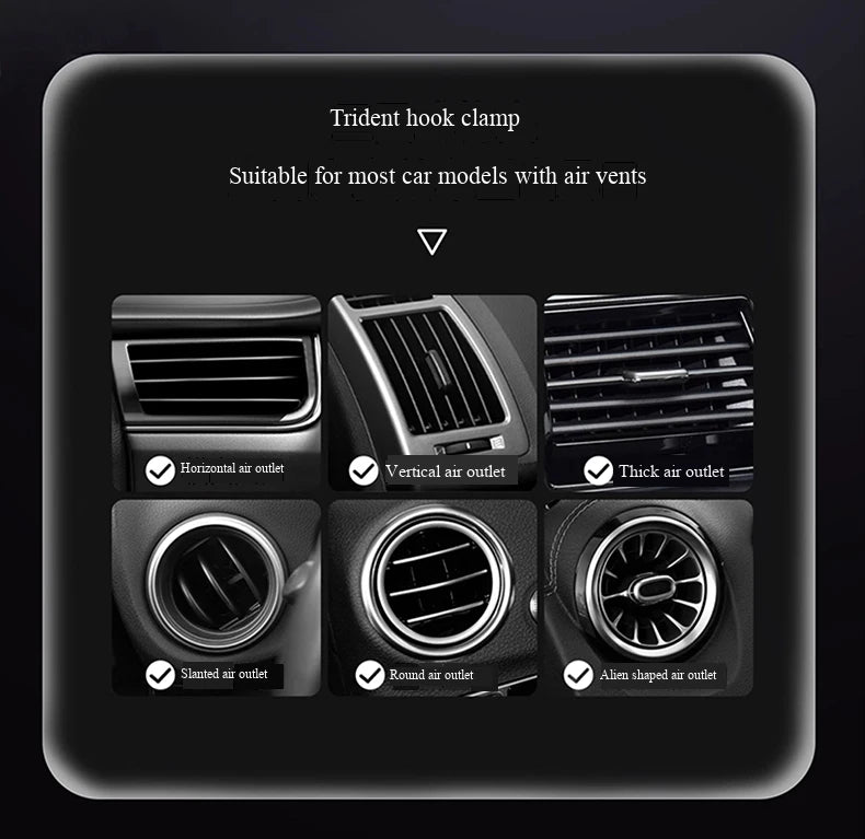 New Mini Foldable Car Phone Wireless Charging Stand. Dual Screen 90-Degree Rotation. Auto Landscape for Vehicles