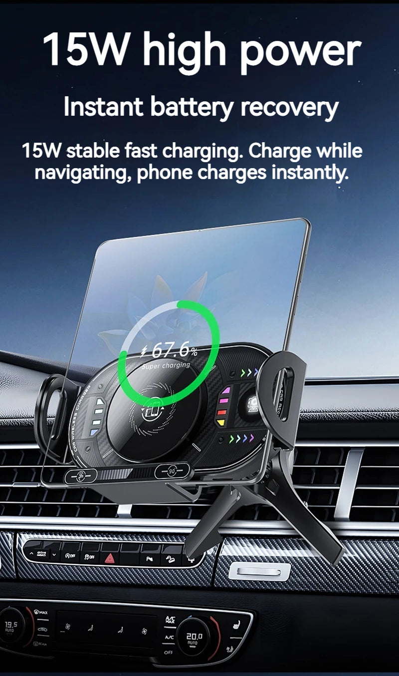 15W Universal Wireless Car Phone Holder. Multiple Variants.