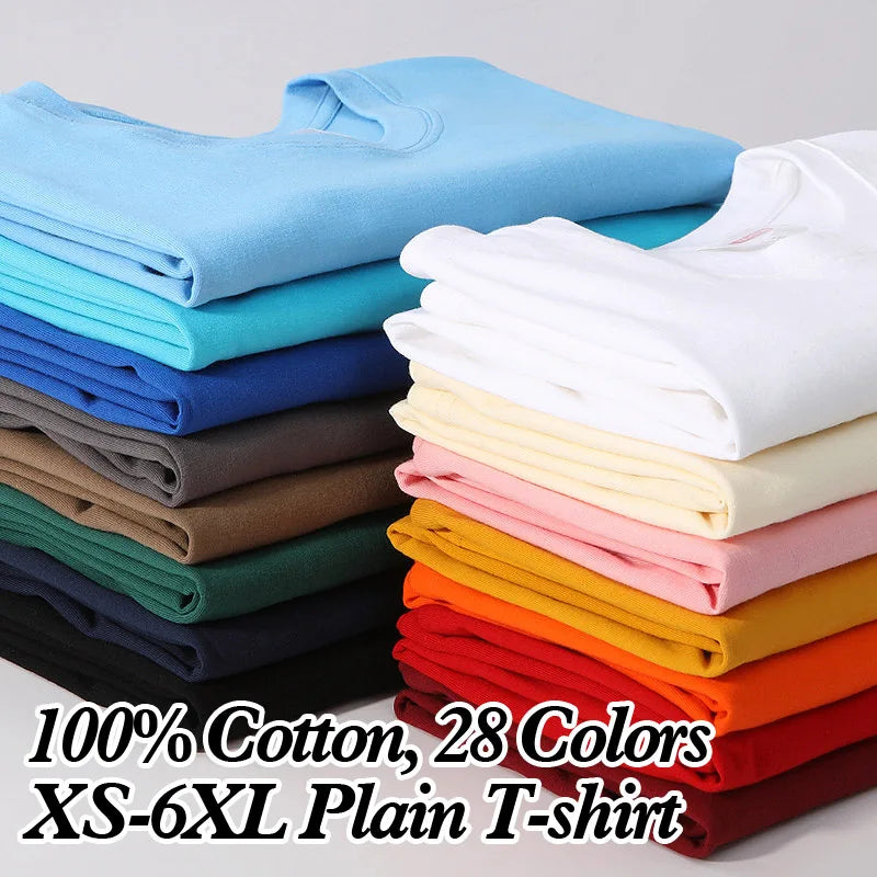 Unisex Plain 100% Cotton premium T-Shirts