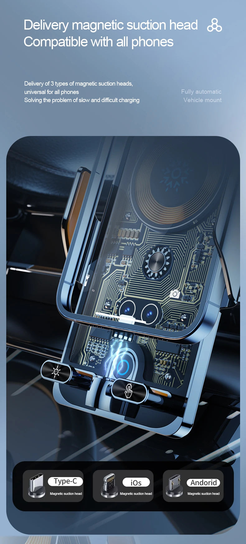 Wireless Car Phone Holder. Multiple variants.