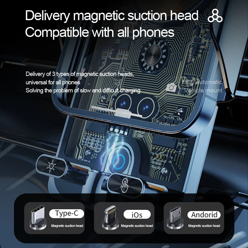 Car Wireless Charger Car Mobile Phone Holder 2026 New Super Fast Charging Car Navigation Special Air Outlet