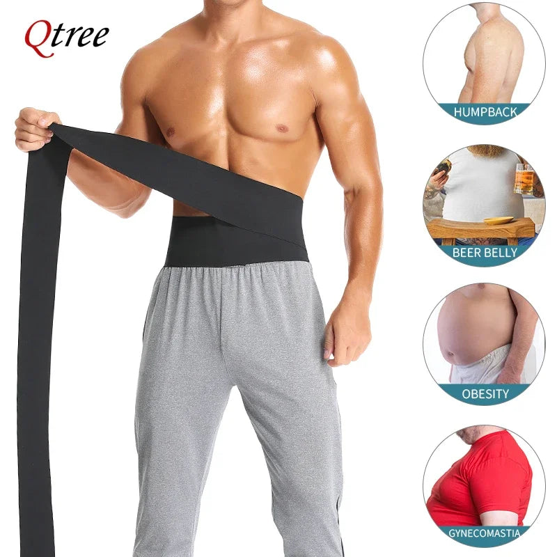 Men Waist trainer. Black. Waist Slimmer
