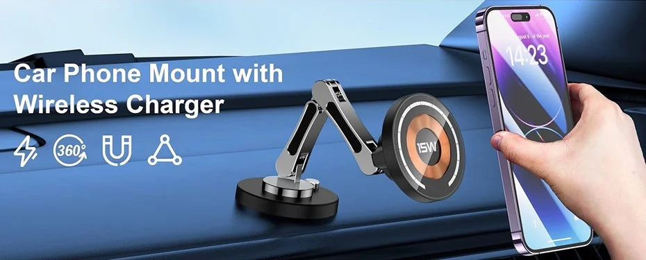 15W Universal Wireless Car Phone Holder. Multiple Variants.