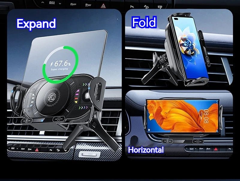 15W Universal Wireless Car Phone Holder. Multiple Variants.