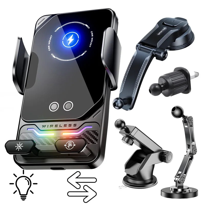15W Universal Wireless Car Phone Holder. Multiple Variants.