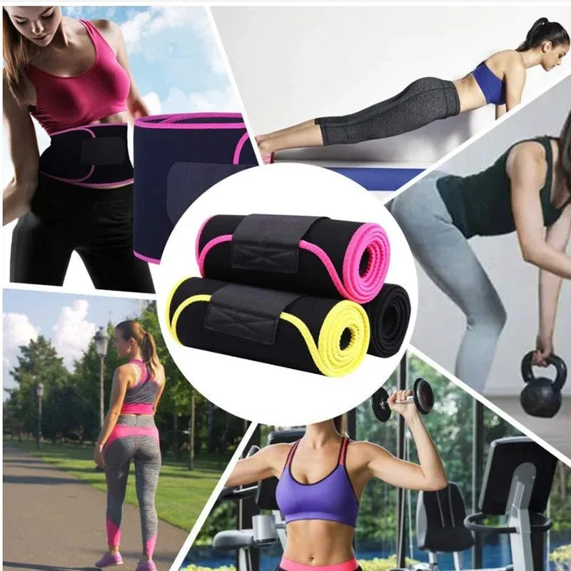 Woman Men Waist Trainer Sauna Sweat Belt Belly Corsets Control Sport Burner Workout Weight Loss Slimming Body Shaper Exercise