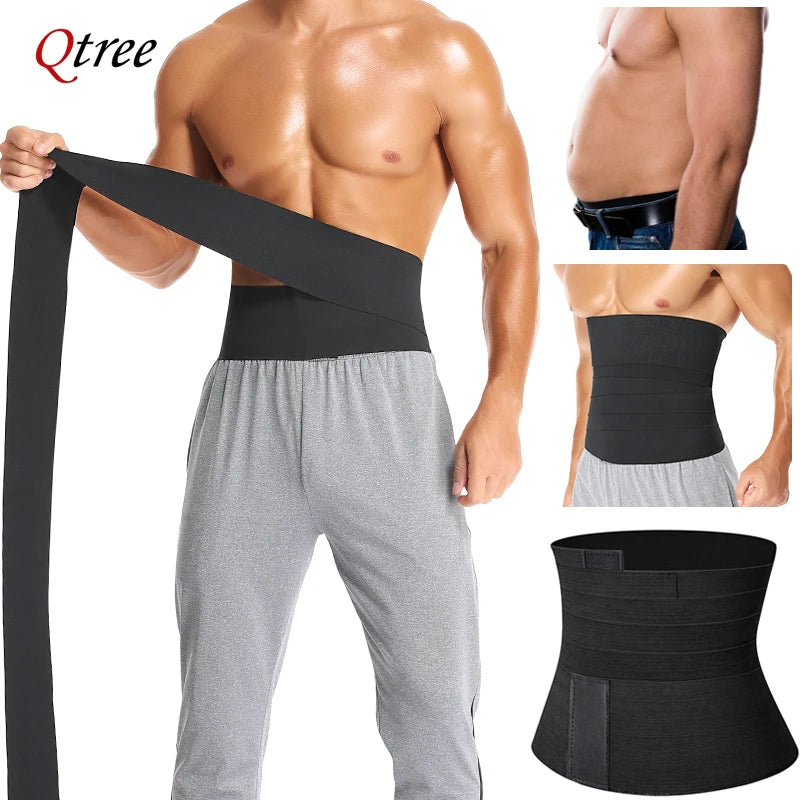 Men Waist trainer. Black. Waist Slimmer
