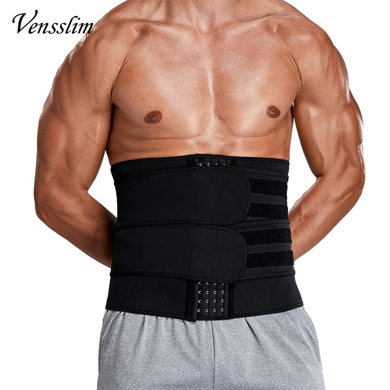 Black/Grey Men Sauna Body shaper. Waist slimmer. Weight loss Trimmer Corset.
