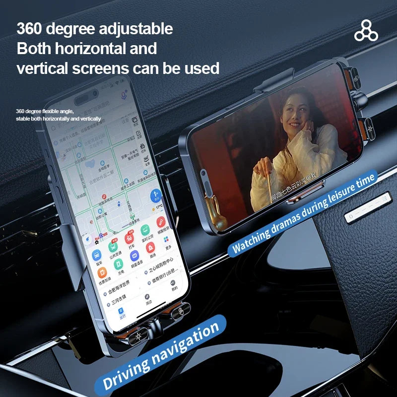 Car Wireless Charger Car Mobile Phone Holder 2026 New Super Fast Charging Car Navigation Special Air Outlet