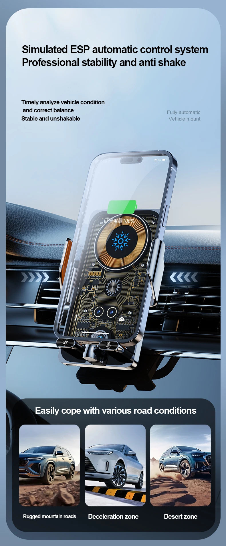 Wireless Car Phone Holder. Multiple variants.