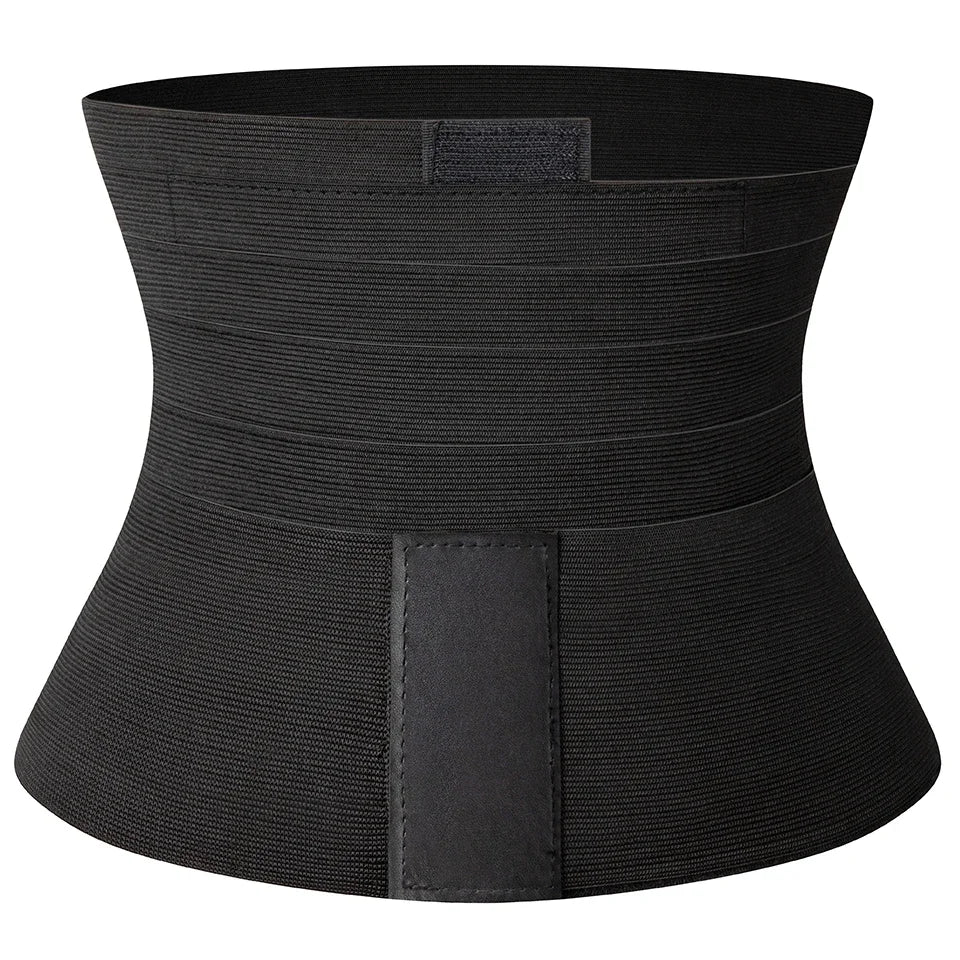 Qtree Men Waist Trainer Abdomen Reducer Snatch Me Up Bandage Wrap Slimming Belt Body Shaper Waist Trimmer Corset Belly Shapewear