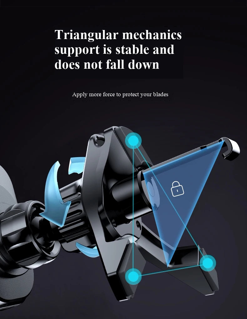 New Mini Foldable Car Phone Wireless Charging Stand. Dual Screen 90-Degree Rotation. Auto Landscape for Vehicles